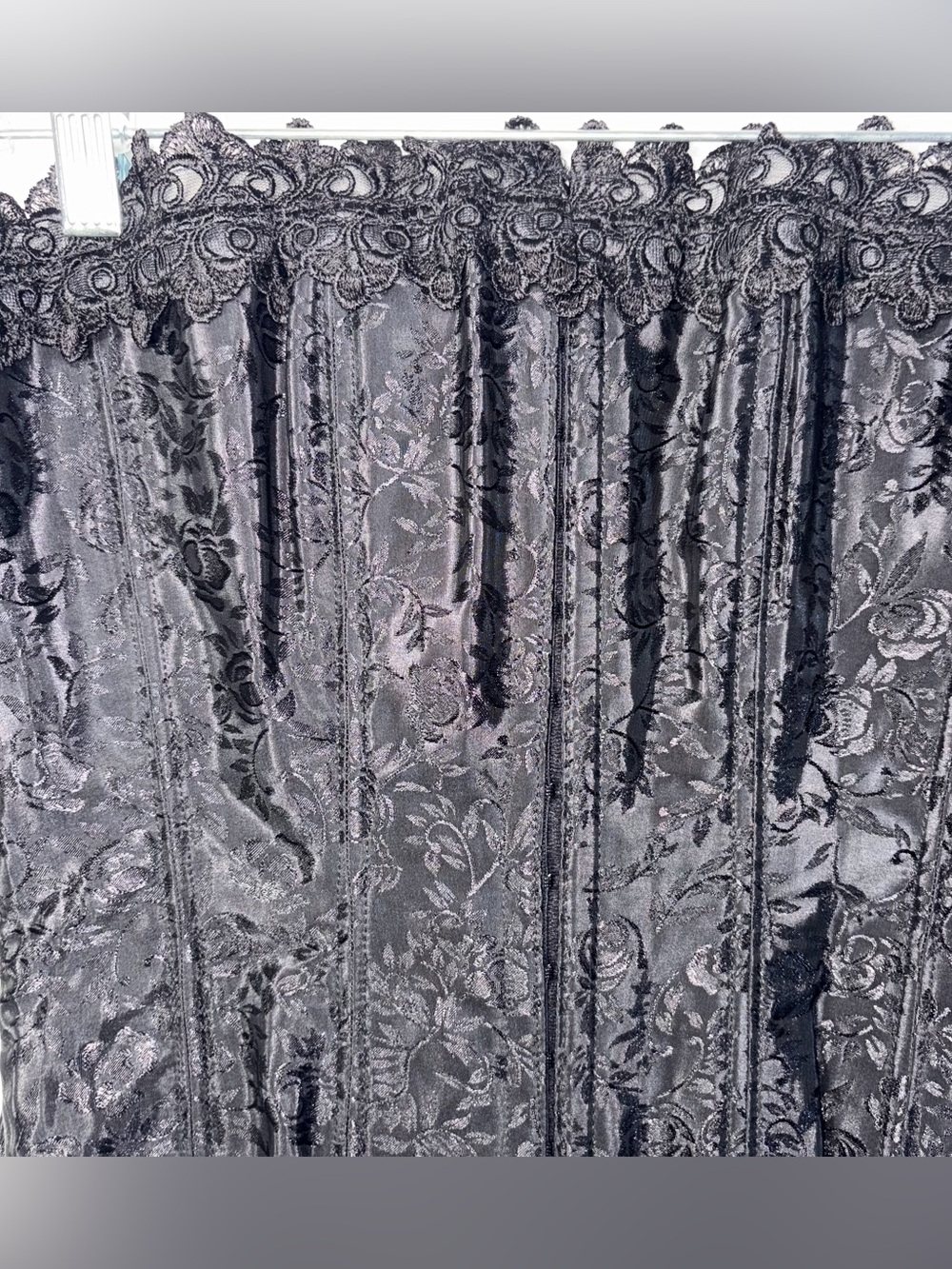 Fredericks Of Hollywood VTG Y2K Corset 34 Bustier Satin Lace Fantasy Halloween - Picture 3 of 5